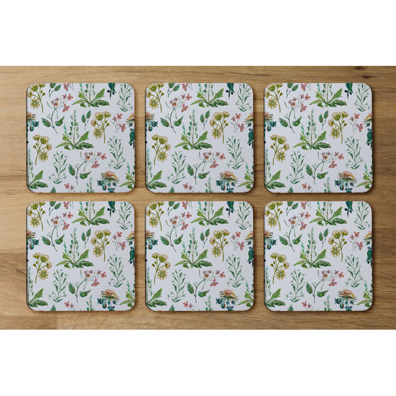 Square 6 Piece Coaster Set