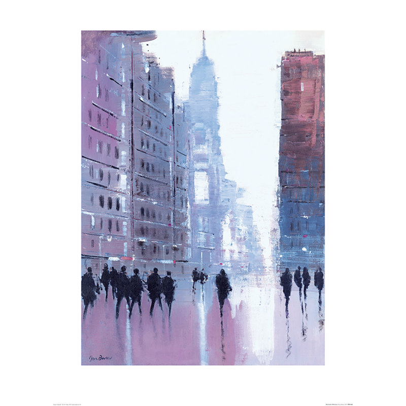 Manhattan Reflections by Jon Barker - No Frame Painting, 80 cm H x 60 cm W