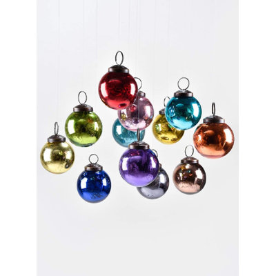2'' Solid Colour Glass Ball Ornament