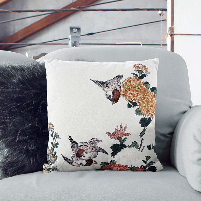 Square Throw Cushion, 55cm H x 55cm W x 20cm D
