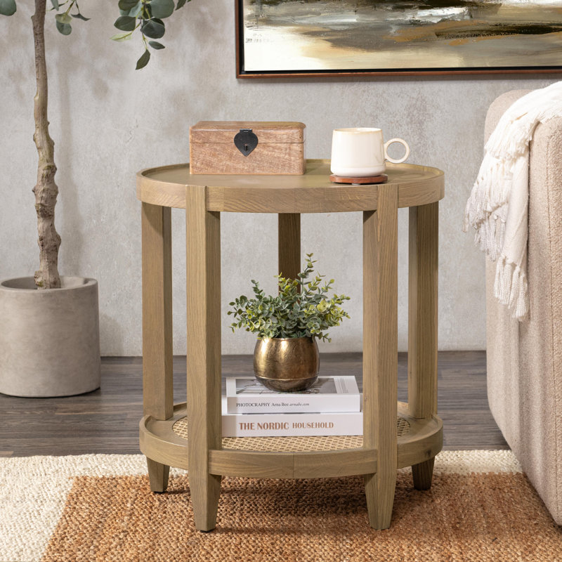 Devin Solid Wood End Table