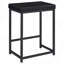 Ensemble de salle à manger, hauteur de comptoir, bois noir, mobilier de salle à manger