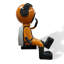 Caricature orange façonnant un objet décoratif en fibre de verre-2111609592