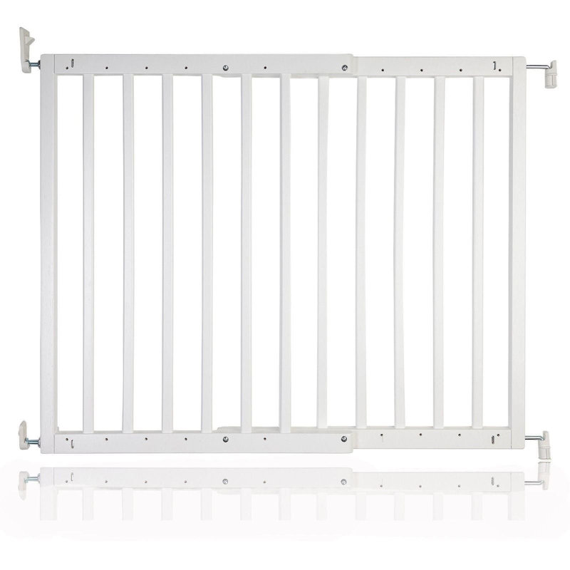 Beklabito Wood Wall Mounted Pet Gate, White