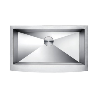 Zeromano 33'' L Farmhouse / Apron Single Bowl Stainless Steel Kitchen Sink