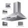 VIKIO 36" 500CFM Convertible Wall Mount Range Hood in Stainless Steel with LED Lighting, Smart Delay and Touch Control