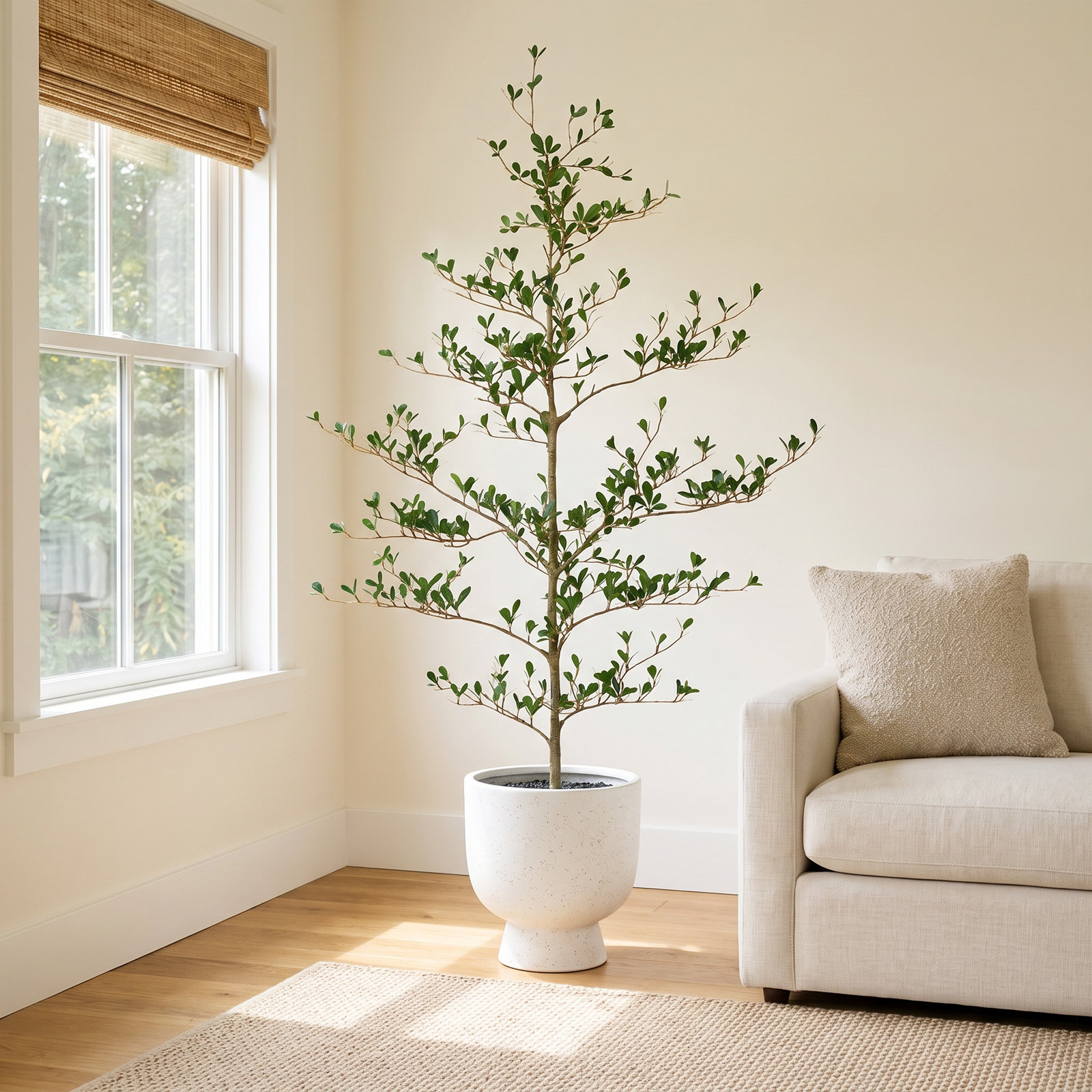Adcock Olive Tree in Pot, 60" H x 20" W x 20" D