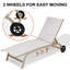 Chaise longue simple avec roulettes 66,93 po Crescentino-1347092895