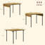 Table de salle à manger pliante industrielle pour 2 à 4 personnes