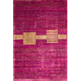 Rumi Hand-Knotted Silk Purple Area Rug