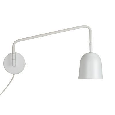 Steel Plug-in Armed Sconce