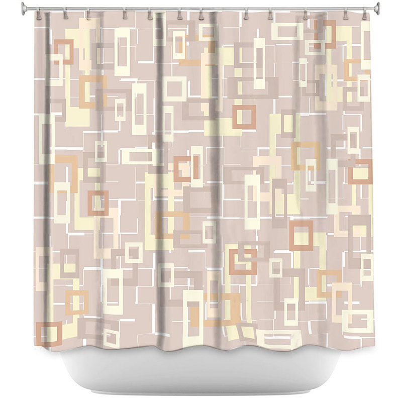 Chew Magna Geometric Shower Curtain