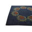Tapis carré bleu marine Otto
