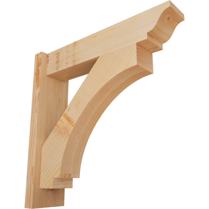 Persienne impériale traditionnelle, Sapin Douglas de 5 1/2 po (lisse), P 22 po x H 22 po