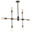 Lustre linéaire moderne de style spoutnik 6 lumières Casmin-1999221395