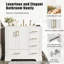 Meuble-lavabo traditionnel 36 po avec lavabo en céramique, armoire de salle de bain avec deux portes à fermeture douce et quatre tiroirs-1356546071