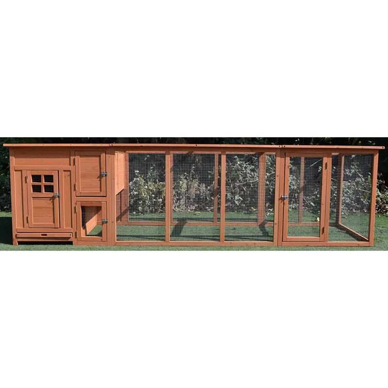 Chokri 23.35 Square Feet Chicken Coop with Chicken Run For Up To 5 Chickens