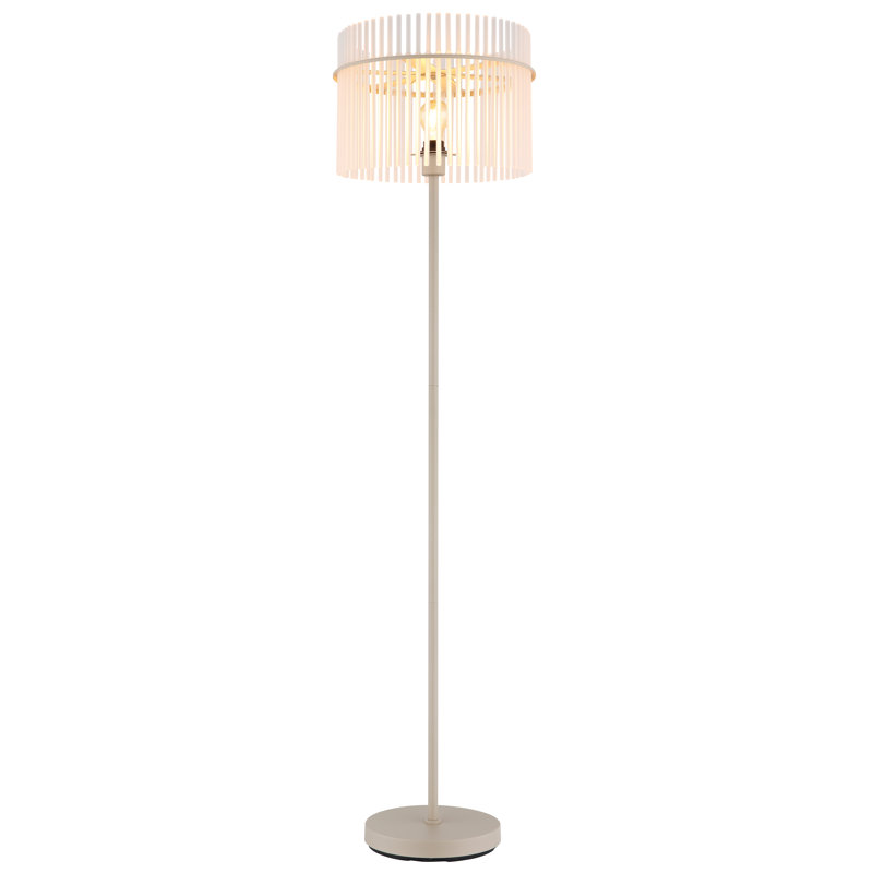 152cm Matte Novelty Floor Lamp, White, Beige