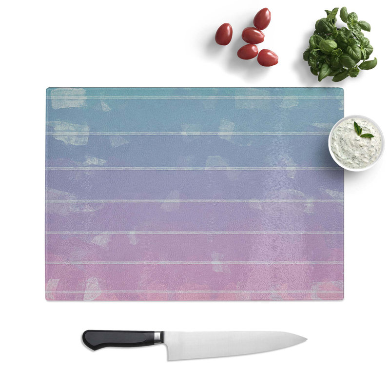 Tempered Glass Waiting for Us in Abstract Chopping Board, 28.5 cm W x 20 cm L