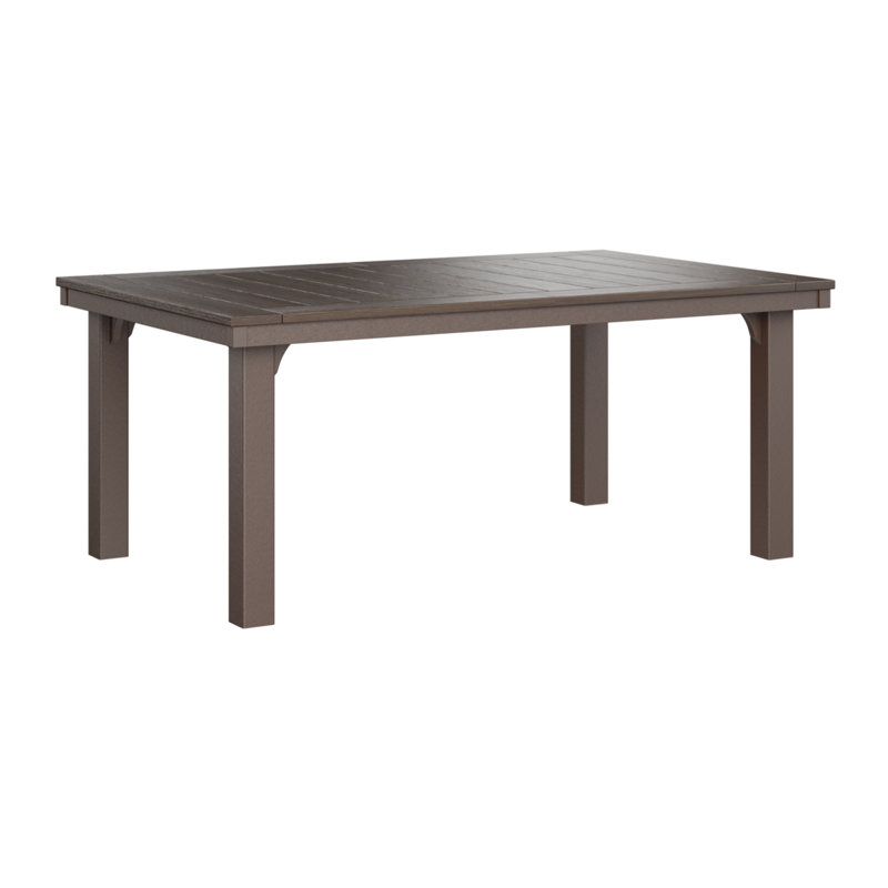 Homestead Outdoor Dining Table, Brazilian Walnut, Chocolate Brown