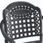 Chaise de patio en fonte d'aluminium 4 pièces avec structure et coussins-1288584444