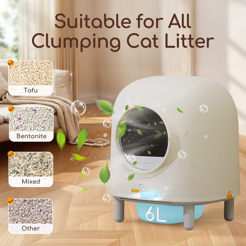 Bacs à litière Smart Smart-Cleaning, Blanc