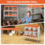 Boîtes de nidification de poulet avec pattes de support, boîte à œufs de poule en métal à deux niveaux avec 6 compartiments grands trous ventilés pour la collection d'œufs, orange