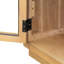 Buffet en bois naturel avec tablettes réglables - d'inspiration rétro (grand meuble de rangement naturel spacieux