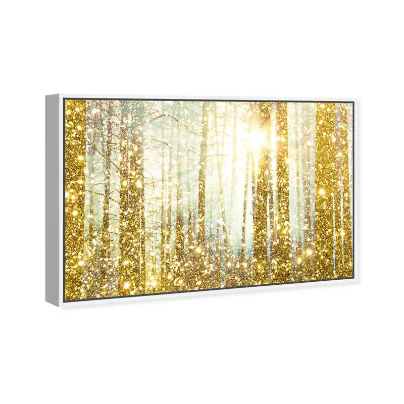 « Magical Forest » par Oliver Gal - impression d'art graphique, Cadre blanc, l 45 po x H 30 po
