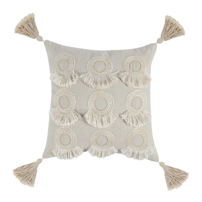 Mansa Hand Embroidered 20" Throw Pillow