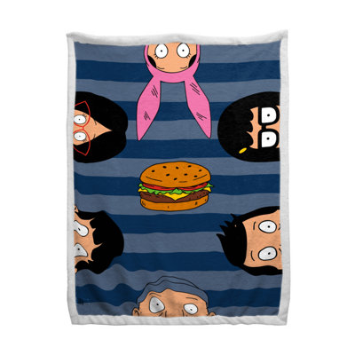 Couverture en sherpa Bobs Burgers 60X90