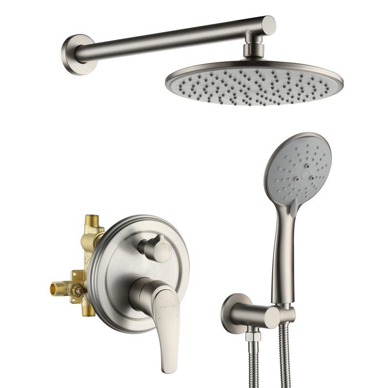 All-In-One Kit with Rough in-Valve, Brushed Nickel