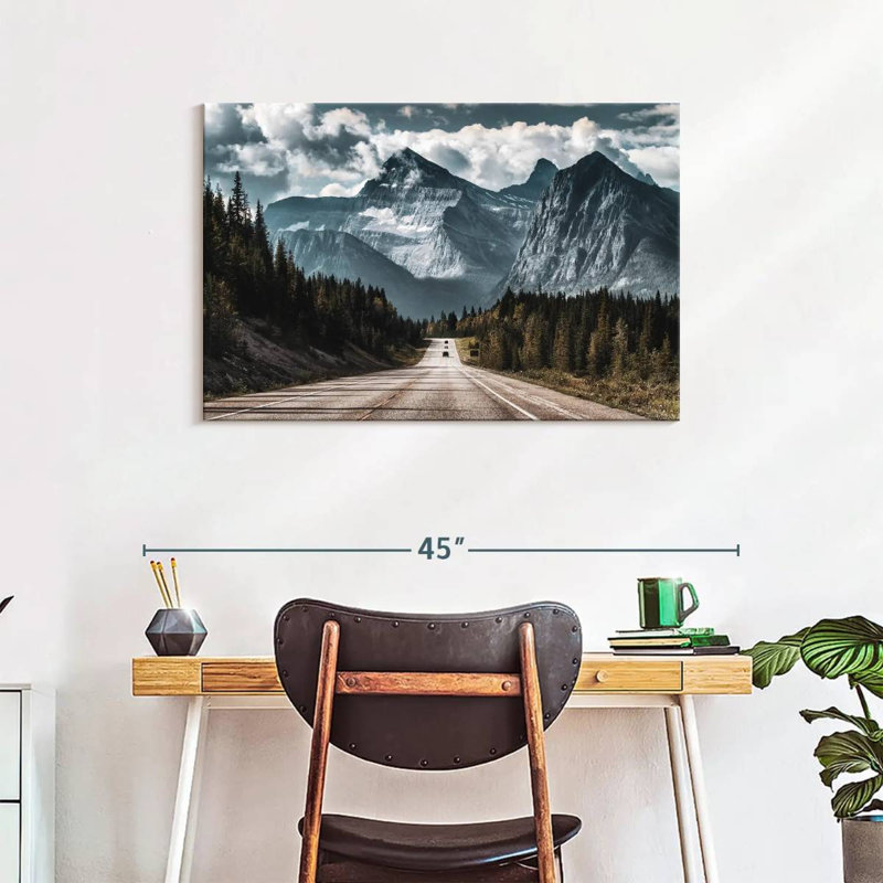 Mehar Great Mountains Road, 24" H x 36" W