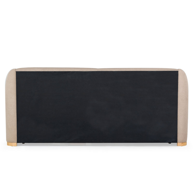 Martynia Boucle King Bed, Light Brown, King