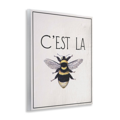 Plaque murale "French Bee", par Lil 'Rue
