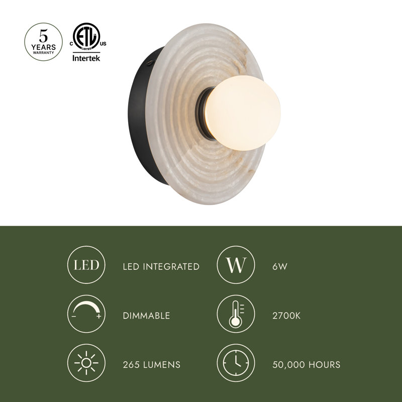 Dahlia 1 - Light Bath Sconce, Urban Bronze