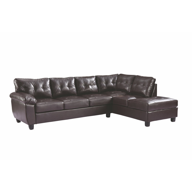 Benton Upholstered L-Shaped Sectional Reversible, Cappucino