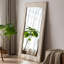 Miroir pleine grandeur rectangulaire en bois massif-211347327