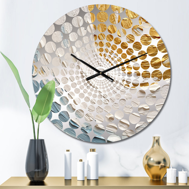 Liljar - Abstract Spirals Wall Clock, Médium