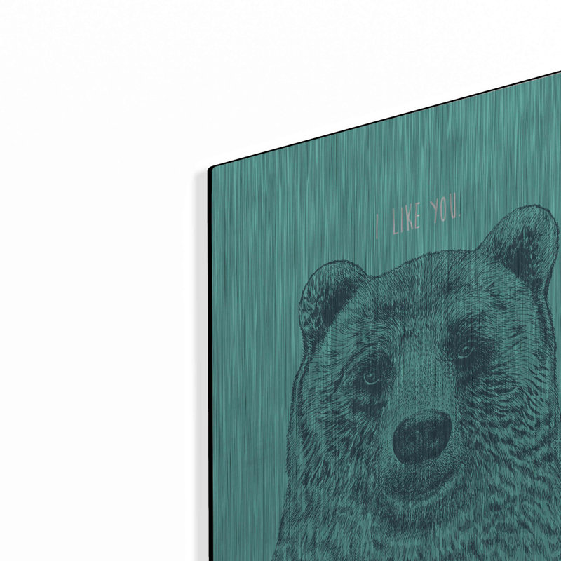 «I Like You Bear» par Rachel Caldwell, H 16 po x l 12 po