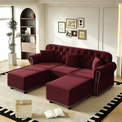 Canapé Chesterfield Mid-Century