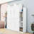 Nicara Murphy Storage Bed with LED Lights and Shelves-154993432-154993438