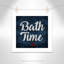 Impression sur papier roulée «Bath Time»-47479194