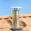 Chimney Extension Silver 35 X 35 Cm Stainless Steel-1123494010