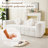 Modern Boneless Couch With Two Circular Throw Pillows-1573544516