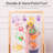KRAND Double-Sided Plexiglass Painting Easel, Kids Drawing Board with Dual Storage Trays, Arts & Crafts Stand for Doodling, Featuring Cup Holder for Boys and Girls