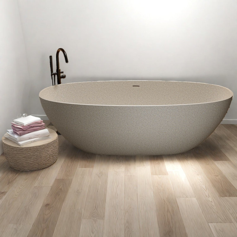 Baignoire profonde et bain tourbillon 59 po. Surface solide