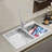 Household Stainless Steel Laundry Sink With Washboard