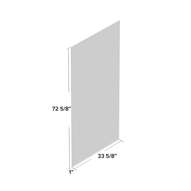 Ferndown Metal Flat Mirror, 72.5" x 33.5"