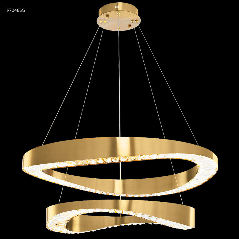 Contemporary Dimmable Wagon Wheel Chandelier